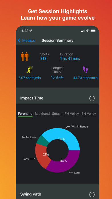 TennisKeeper: Swings & Scores Screenshot