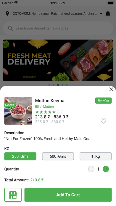 Fresh & Fresh Instant Delivery Screenshot