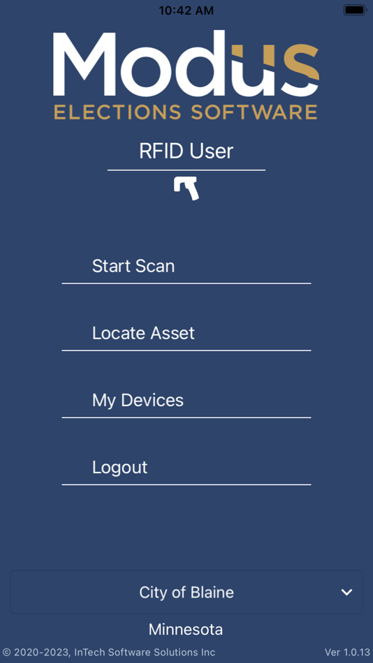#1. Modus RFID+ (iOS) 由: InTech Software Solutions Inc