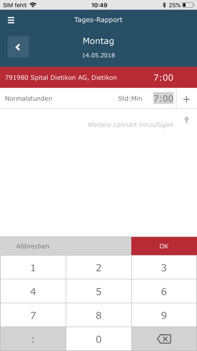 Screenshot #3 pour E@syWork Zeiterfassung