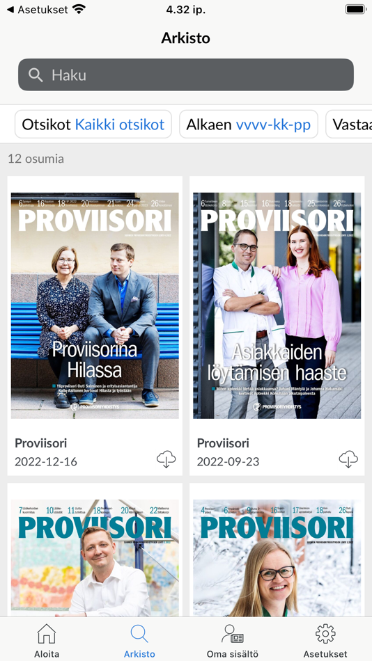 #2. Proviisori (iOS) By: ProviisoriViesti Oy