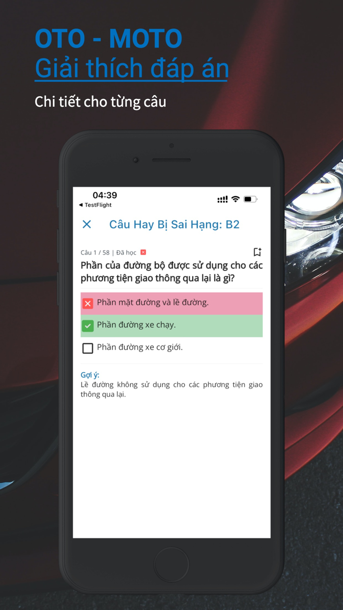 Ôn Thi GPLX 600 Câu OTO-MOTO