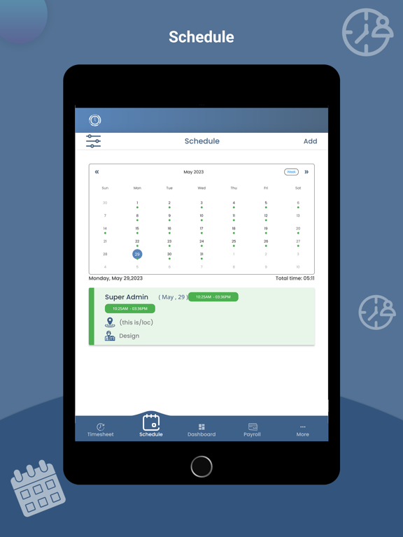 Screenshot #5 pour Time Clock Wizard