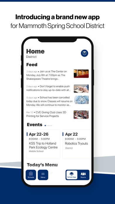 Mammoth Spring School District Screenshot