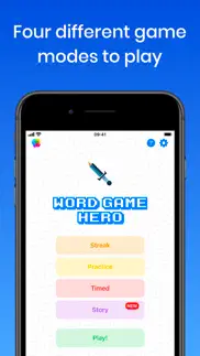 word game hero - brain teasers iphone screenshot 1