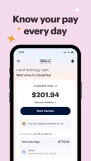 dailypay on-demand pay iphone screenshot 1