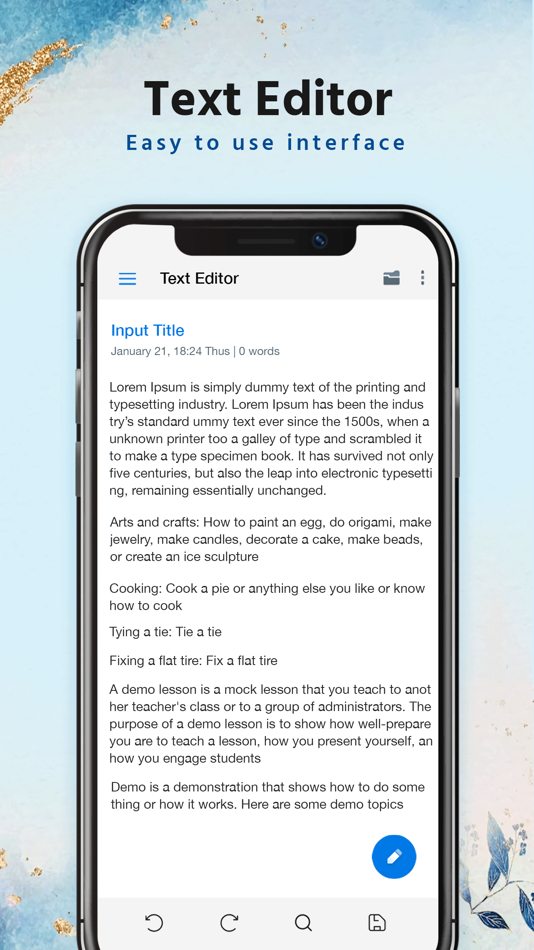 Text Editing - 1.0.1 - (iOS)