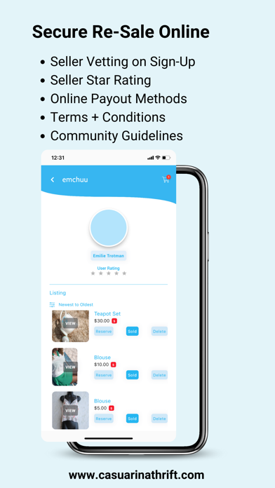Casuarina Thrift Screenshot