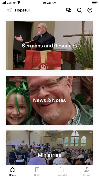 Hopeful Lutheran Church Screenshot