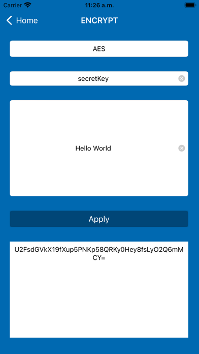cryptoCode Screenshot