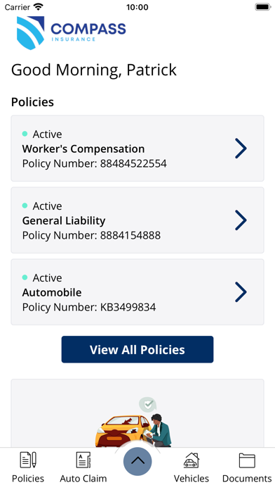 Compass Insurance Screenshot