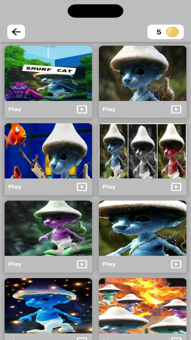 Smurf cat - Jigsaw Screenshot