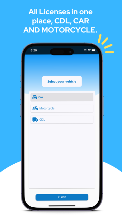 DMV Study: Driver License Test Screenshot