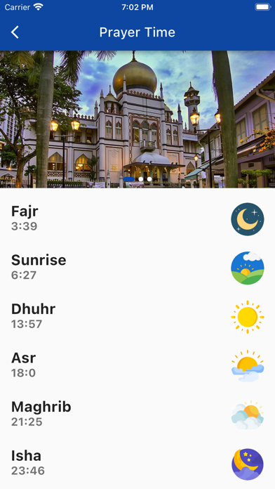 Singapore Prayer Time Screenshot