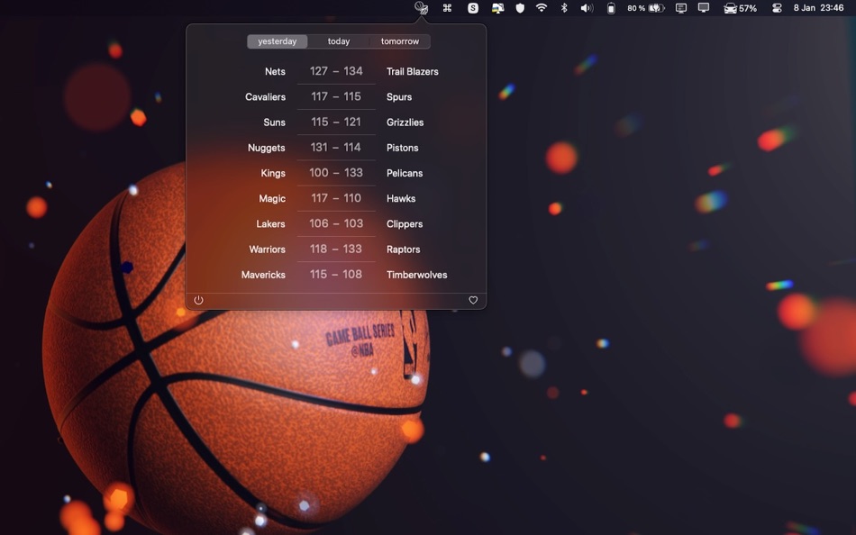 #2. AlleyOop - Basketball scores (macOS) 由: Cyril Niobe