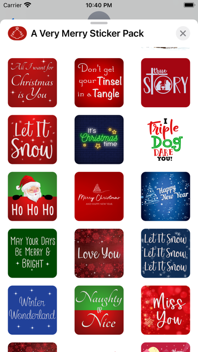 A Very Merry Sticker Pack Screenshot