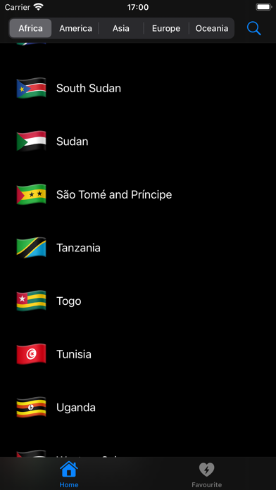 World Countries Info Screenshot
