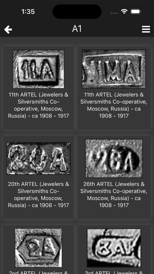 #3. Silver Hallmarks - Maker Marks (iOS) Podle: BigBalli Consulting llc