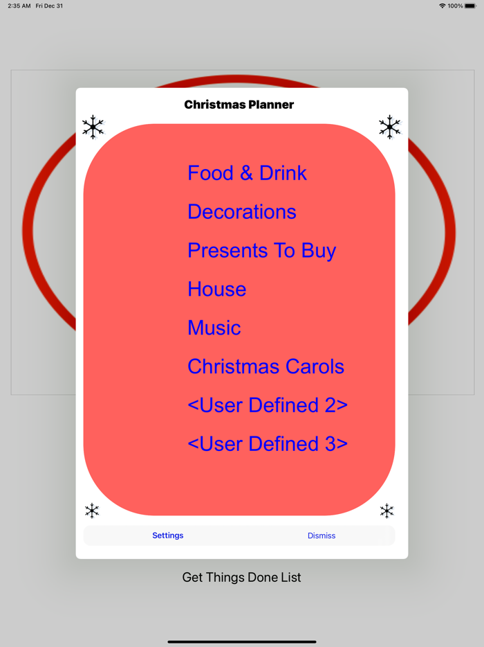 MightyTick Christmas Planner