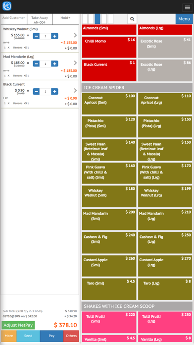 Twirll POS Retail Screenshot
