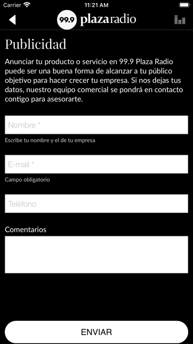 99.9 Plaza Radio Screenshot