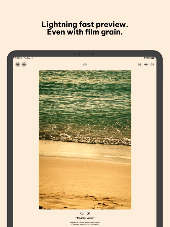 Negative - Film Look Filter. iPad screenshot 4 - Photo & Video app