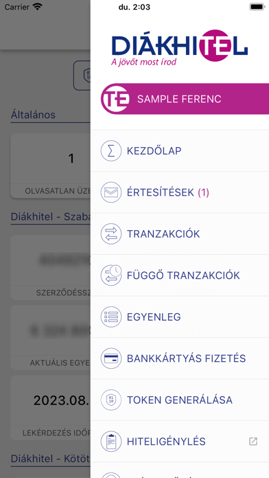 Diákhitel Direkt Screenshot