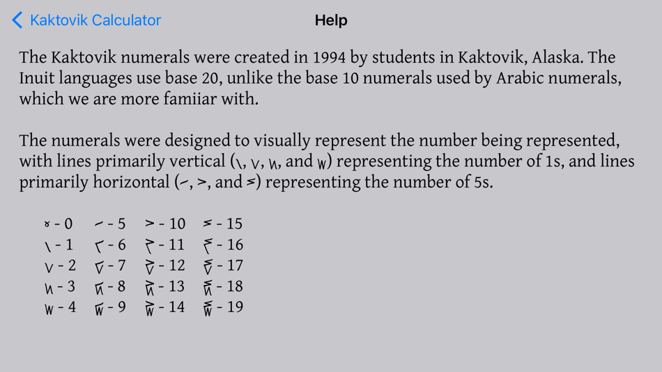 #3. Kaktovik Numeral Calculator (iOS) 由: Anthony Caggiano