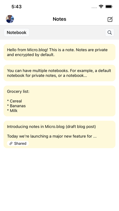 Strata for Micro.blog Screenshot