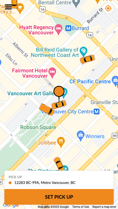 Vancouver Taxi Screenshot