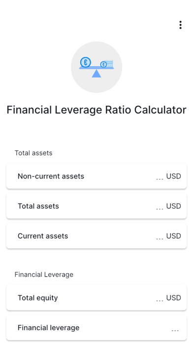 Financial Leverage Ratio Screenshot