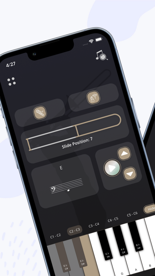 #1. Trombone Slide Position Chart (iOS) 由: Andriy Holovchak