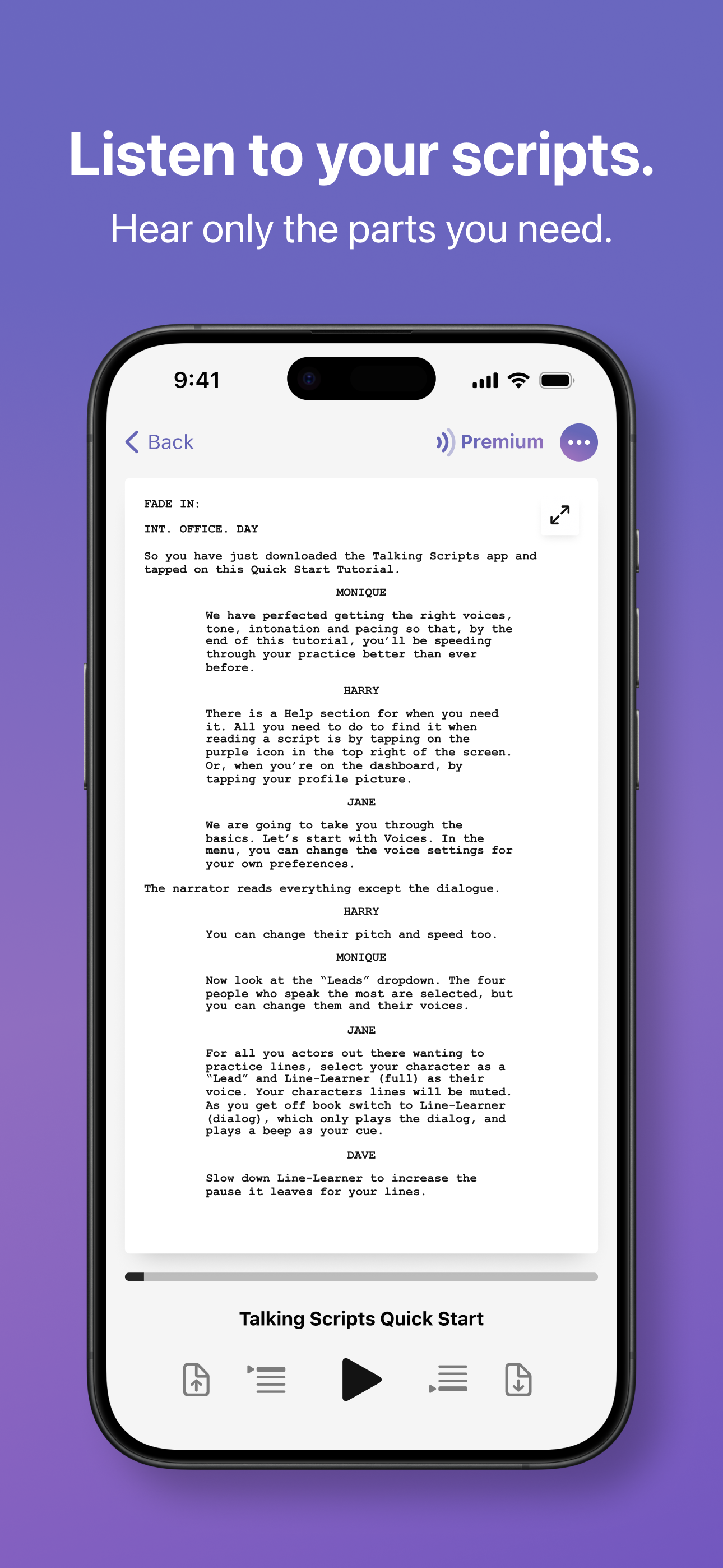 Talking Scripts