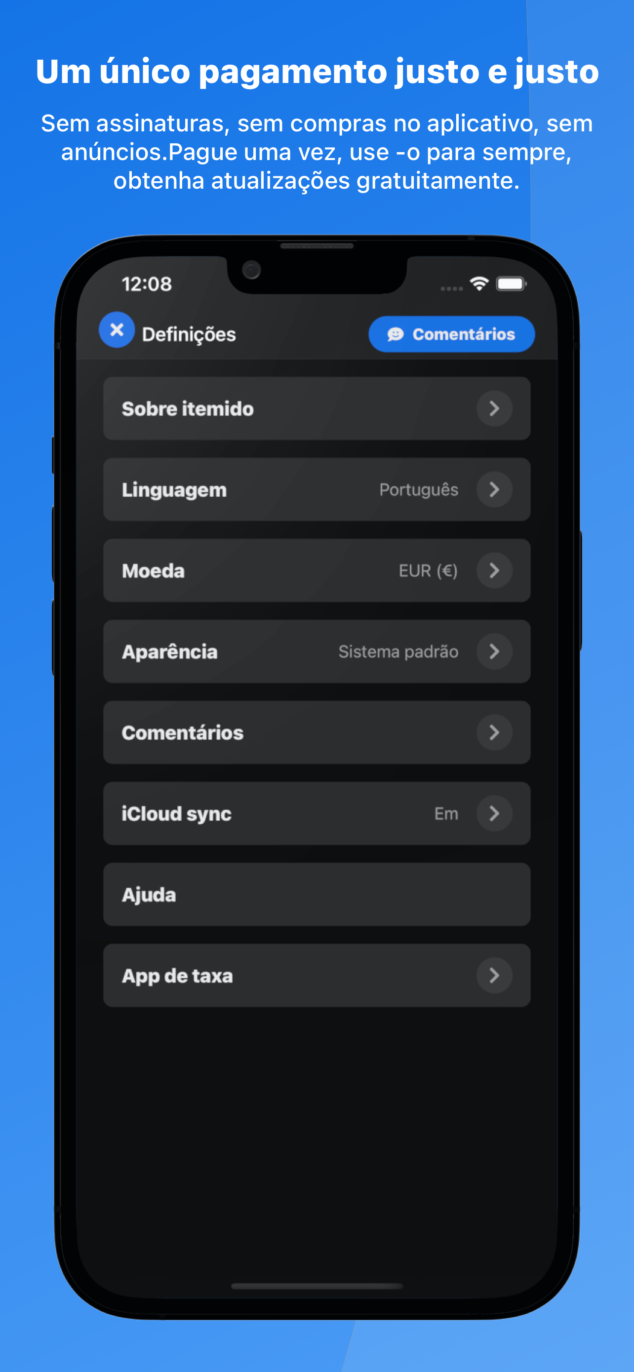 Itemido: home Inventário