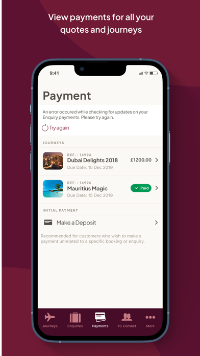 myTC - Travel Counsellors Screenshot