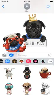 king pug stickers iphone screenshot 3