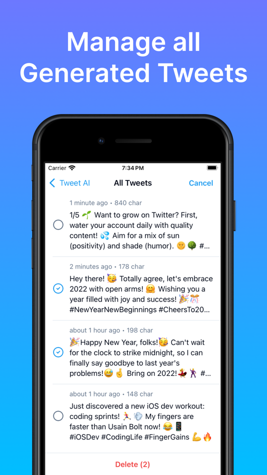 #6. Tweet AI - AI Tweet Generator (iOS) 由: TinyByte Labs LTD