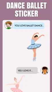 dance ballet sticker pack iphone screenshot 2