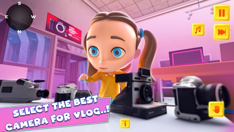 #1. Vlogger Girl Life Simulator 3D (iOS) Von: Zia Ul Haq