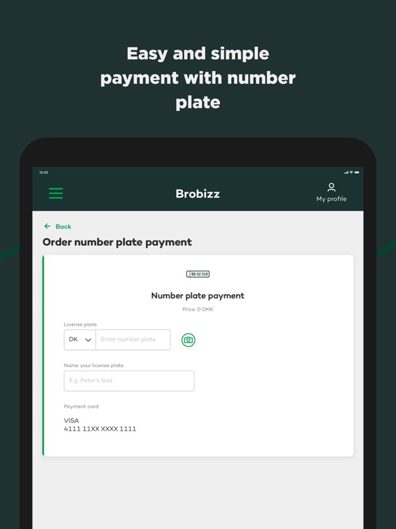 Brobizz iPad screenshot 2 - Travel app