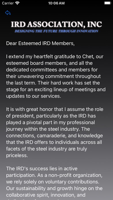 IRD Association Inc. Screenshot