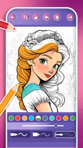 Game screenshot 1000 Princesses coloring book mod apk
