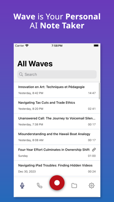 Wave: AI Note Takerのおすすめ画像1