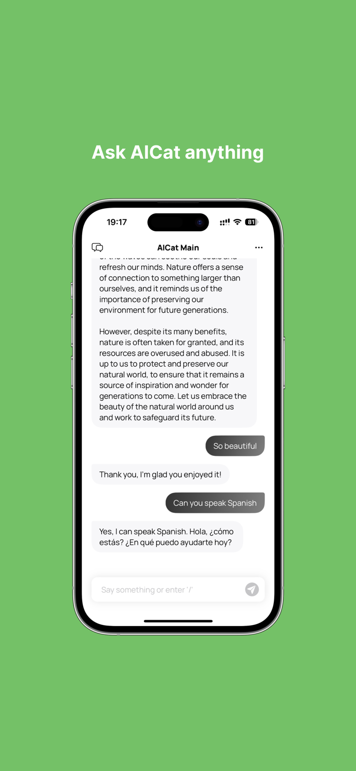 AICat Chat with AI and GPT-4