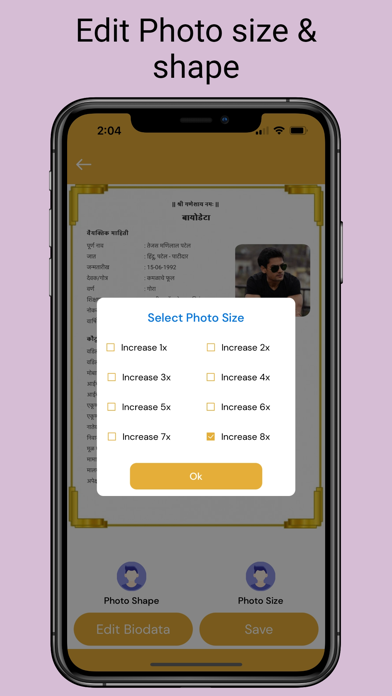Marriage BioData Maker Screenshot