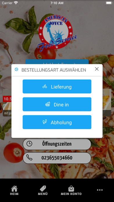 American Joyce Food Service Screenshot