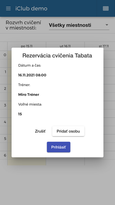 iClub Screenshot