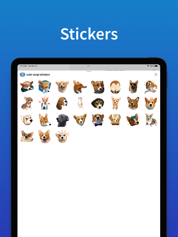 Screenshot #4 pour Corgi Dog top emoji & stickers