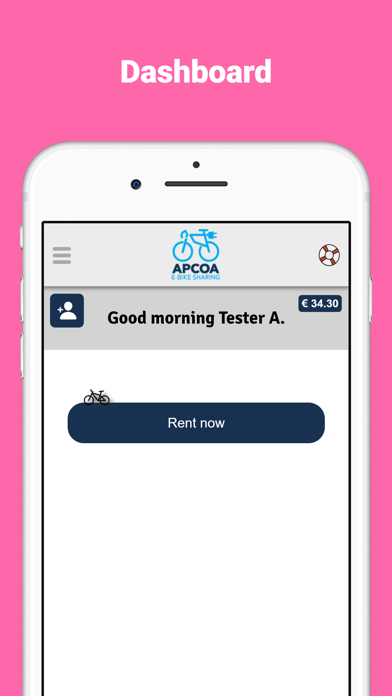 Apcoa e-Bike Sharing Screenshot