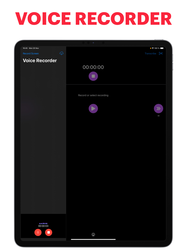 ‎Voice Recorder,Screen Recorder Screenshot